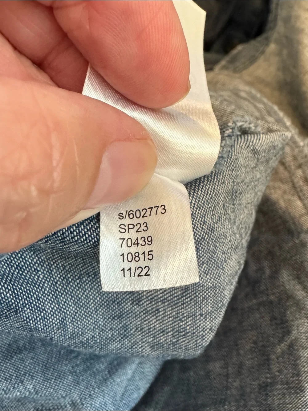 Loft Chambray Button Ruffle Midi Dress size 12